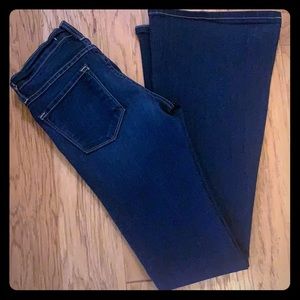 Dark wash Flying Monkey flare jeans.